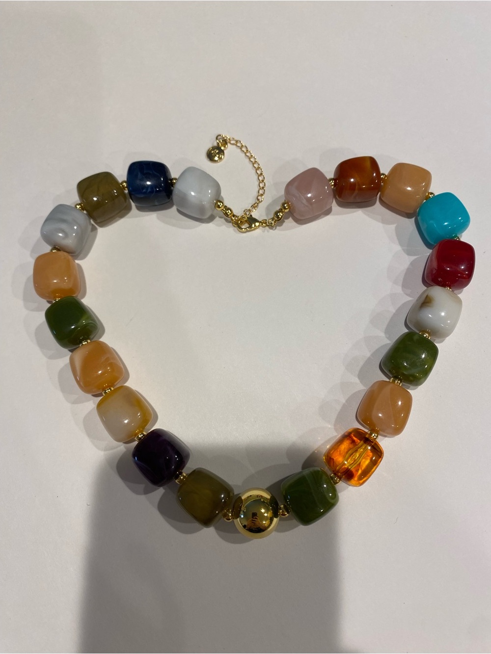 NEW Mayamar Multicolored Beaded Boho Necklace Choker Layering Festival Chunky